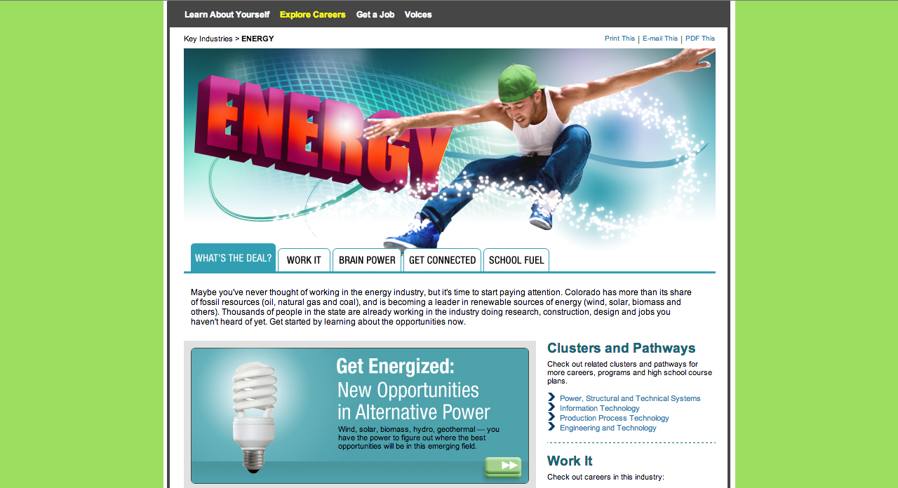 Colorado Online Energy Training Website